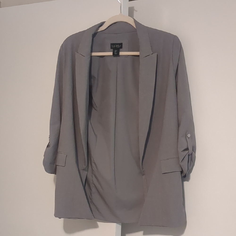 Nicole Miller Elegant Gray Blazer